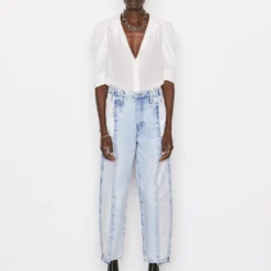 FRAME Gillian Shirt -Deals Moda Zoom Store 132 LWSH2437 OFFWHITE 14402