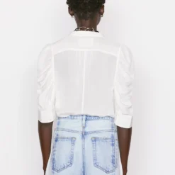 FRAME Gillian Shirt -Deals Moda Zoom Store 132 LWSH2437 OFFWHITE 1459