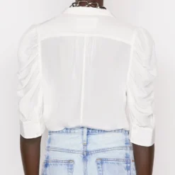 FRAME Gillian Shirt -Deals Moda Zoom Store 132 LWSH2437 OFFWHITE 1463