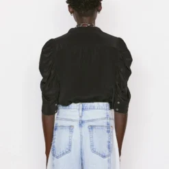 FRAME Gillian Shirt -Deals Moda Zoom Store 133 LWSH2437 NOIR 1389