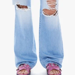MOTHER The Maven Heel Jean - Ripped Off -Deals Moda Zoom Store 1408 1230 RPO 2792