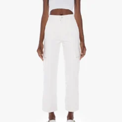 MOTHER The Rambler Cargo Ankle Jean - Cream Puff