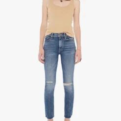 MOTHER Mid Rise Dazzler Ankle Jean - Going In Circles