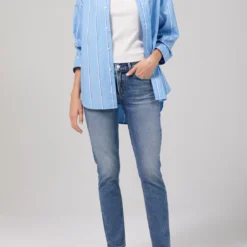 CITIZENS OF HUMANITY Inga Low Slim Straight Jean - Lillet