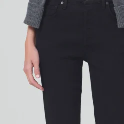 CITIZENS OF HUMANITY Jolene High Rise Slim Jean - Plush Black -Deals Moda Zoom Store 2027 1149 JOLENE 27 PLUSH BLACK 5619 FINISHED