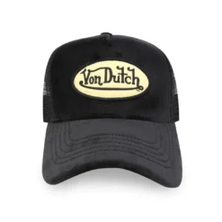 Von Dutch Velvet Trucker Hat - Black
