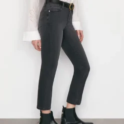 FRAME Le High Straight Jean - Mardel -Deals Moda Zoom Store 407W22LHST208 MARDEL FRSU22EC II WOMENS DAY 01 0046HR FINISHED