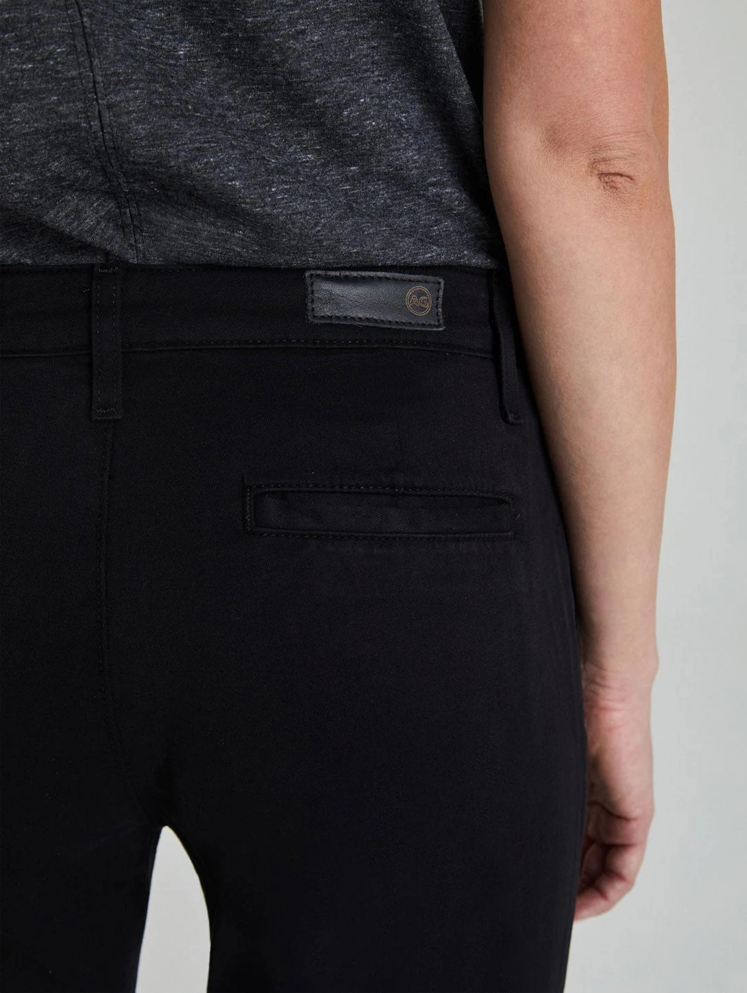 AG Jeans Caden Sateen Trouser Pant - Black 6 AG Jeans Caden Sateen Trouser Pant - Black - Image 6