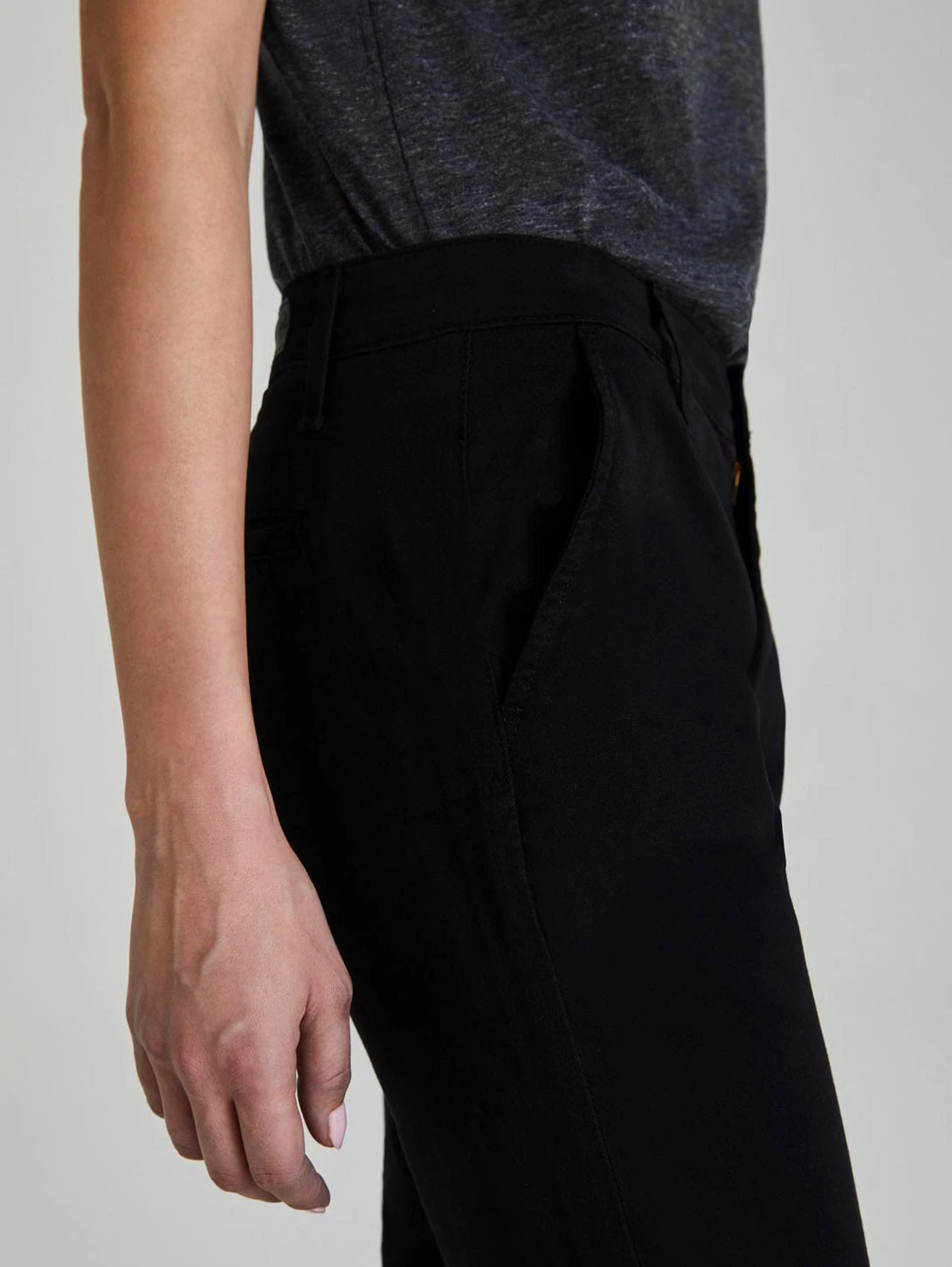 AG Jeans Caden Sateen Trouser Pant - Black 5 AG Jeans Caden Sateen Trouser Pant - Black - Image 5