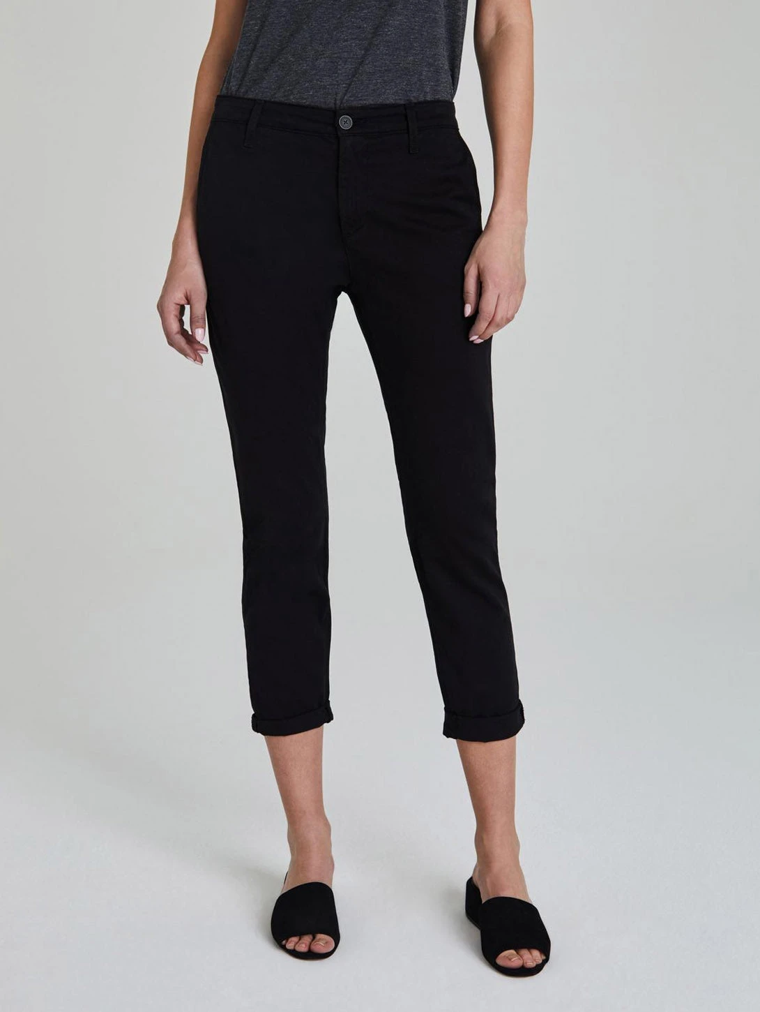 AG Jeans Caden Sateen Trouser Pant - Black 1 AG Jeans Caden Sateen Trouser Pant - Black