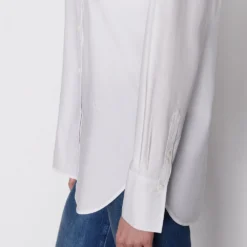 FRAME The Oversized Shirt - Blanc -Deals Moda Zoom Store 535x21LWSH2378BLANC 026