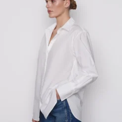 FRAME The Oversized Shirt - Blanc -Deals Moda Zoom Store 535x21LWSH2378BLANC 054