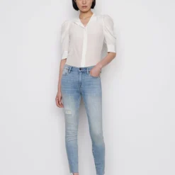 FRAME Gillian Shirt -Deals Moda Zoom Store 535z22LHSKRA801ALEMANYDESTRUCT 036 FINISHED