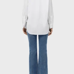 Rag & Bone Maxine Shirt - White -Deals Moda Zoom Store 79WAW22PA050PO50 100 E