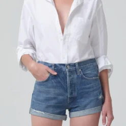 CITIZENS OF HUMANITY Shrunken Kayla Shirt -Deals Moda Zoom Store 9293 741 KAYLA SHRUNKEN SHIRT OPTIC WHITE 1079 800x 8b75d6d3 a1f9 4708 b0aa 6b123676d13f