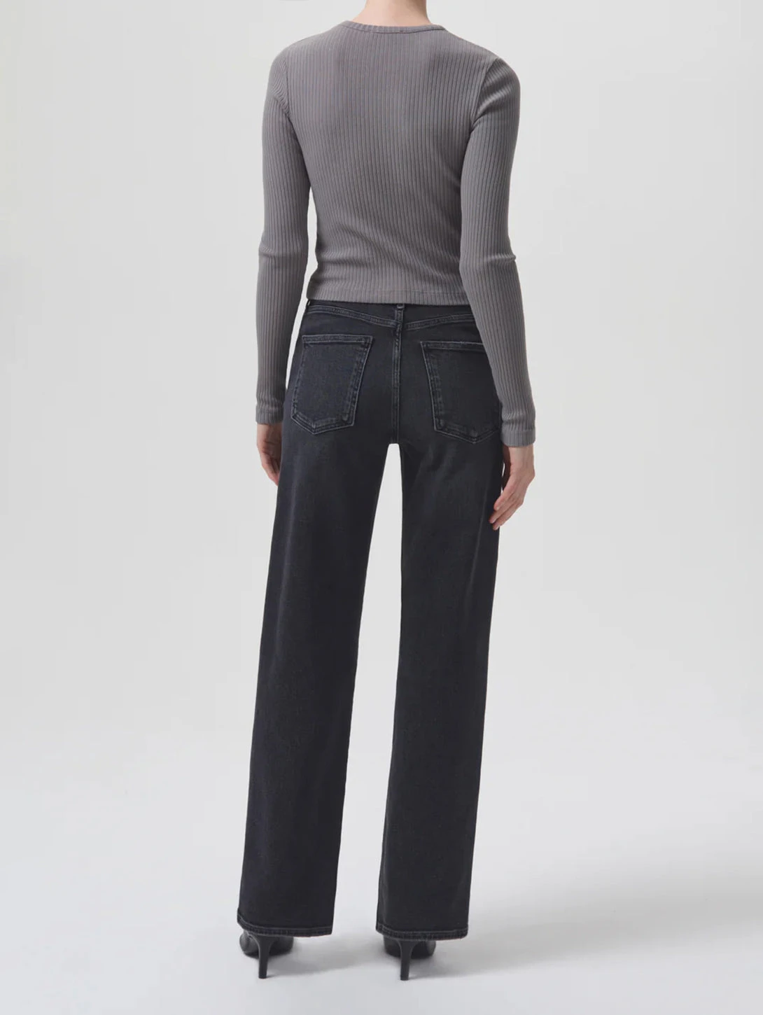 AGOLDE Harper Mid Rise Straight Jean - Hush 4 AGOLDE Harper Mid Rise Straight Jean - Hush - Image 4