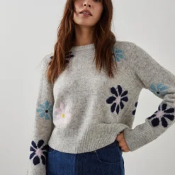 RAILS Anise Sweater - Grey Floral