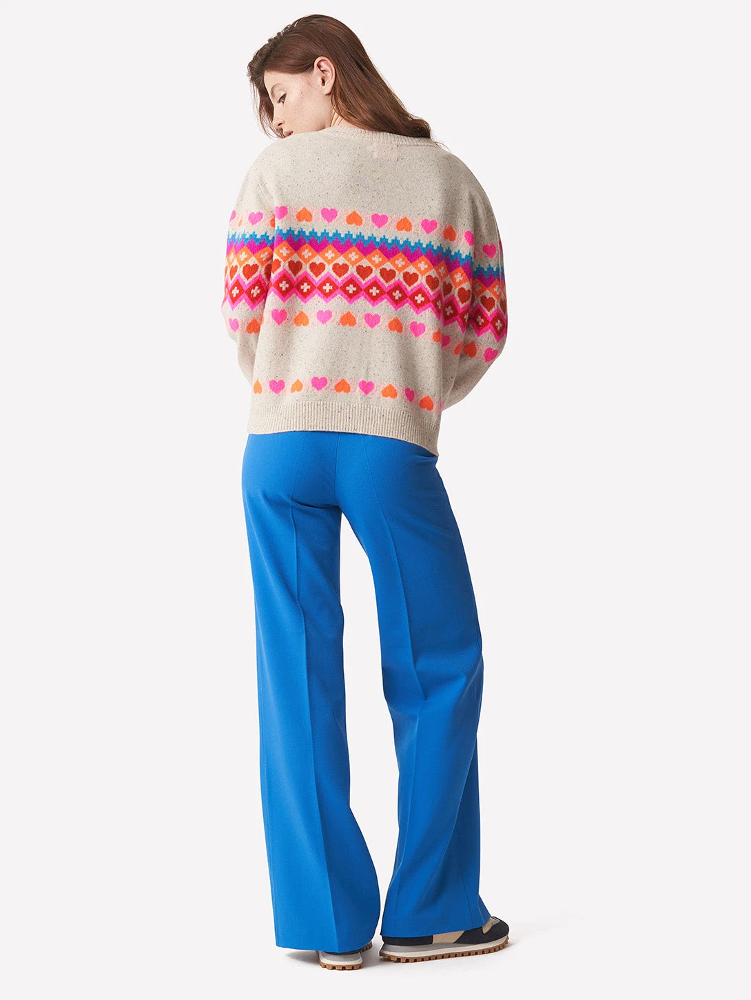 Fairisle Crew Sweater - Leslie 5 Fairisle Crew Sweater - Leslie - Image 5