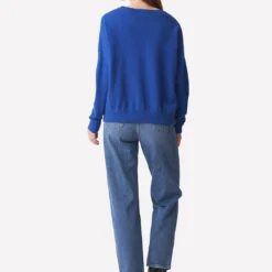 Betsy Boyfriend Crew Sweater 7 Betsy Boyfriend Crew Sweater -Deals Moda Zoom Store AW23 B 095 4652