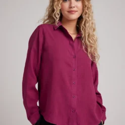 Button Down Shirt - Magenta
