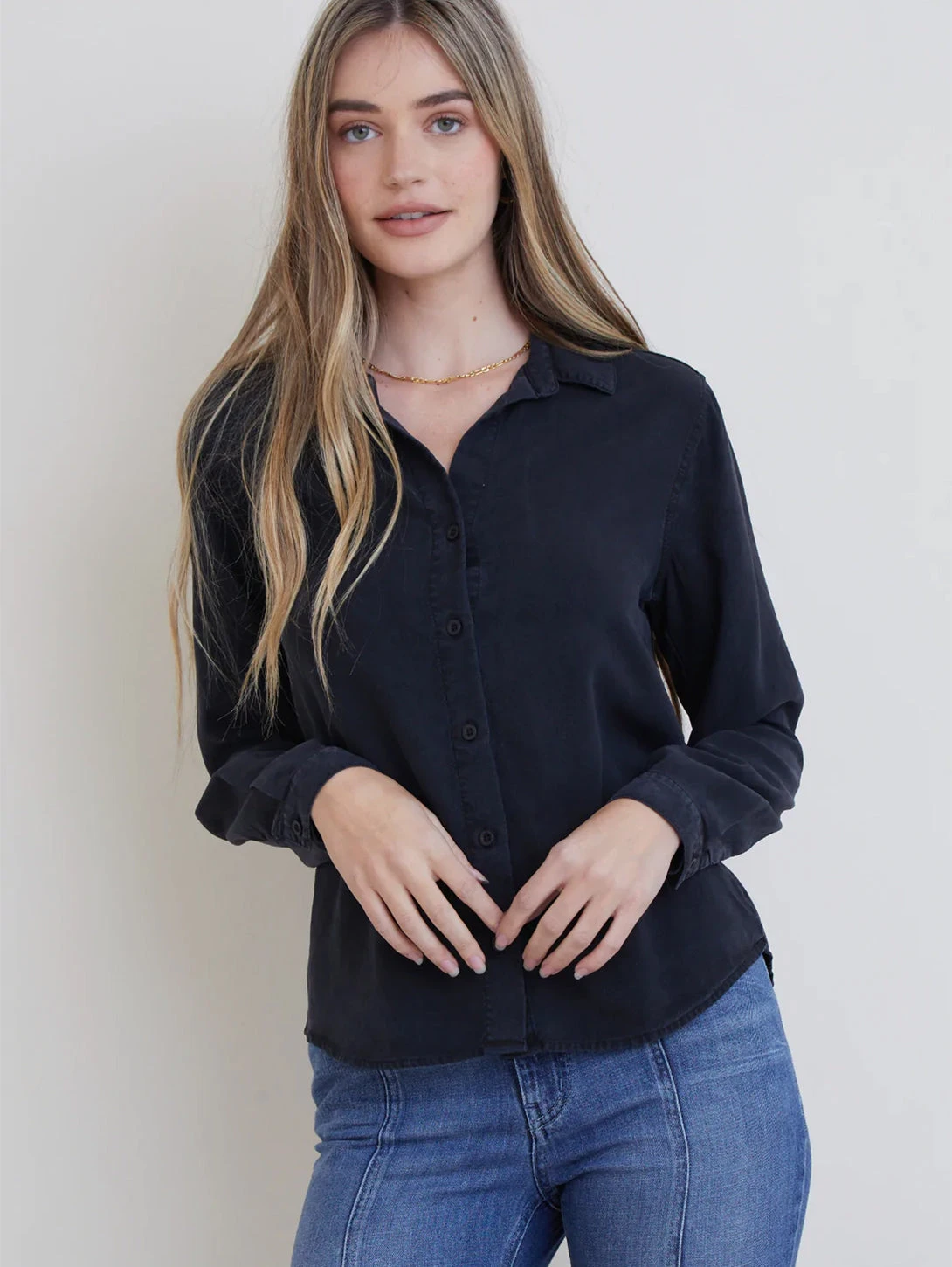 Button Down Shirt - Black