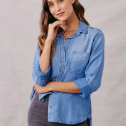 Shirt Tail Shirt - Medium Ombre