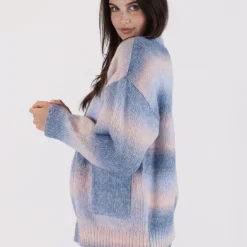 Betsy Ombre Cardigan - Blue Pink 8 Betsy Ombre Cardigan - Blue Pink -Deals Moda Zoom Store BETSY F23 BLUE PEACH 3