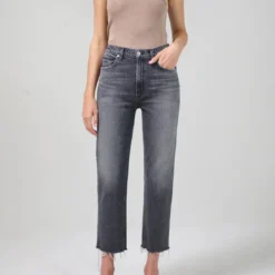 CITIZENS OF HUMANITY Daphne High Rise Stovepipe Crop Jean - All Nighter