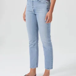 AGOLDE Riley High Rise Crop Straight Jean - Dynamic -Deals Moda Zoom Store Dynamic 4