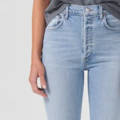 AGOLDE Riley High Rise Crop Straight Jean - Dynamic -Deals Moda Zoom Store Dynamic 5