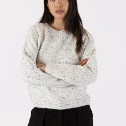 Emely Crew Sweater - White