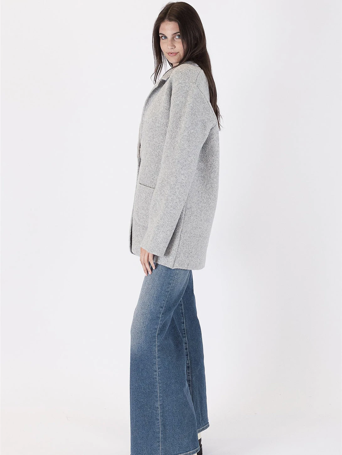 Genie Blazer Sweater - Grey 6 Genie Blazer Sweater - Grey - Image 6