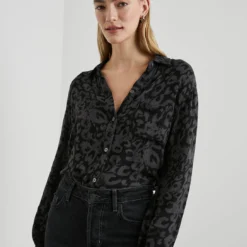 RAILS Hunter Plaid Shirt - Diffused Charcoal Cheetah