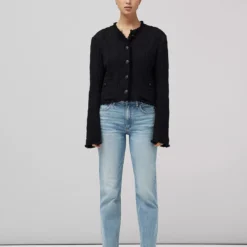 Rag & Bone Harlow Mid Rise Straight Jean - Lou 1
