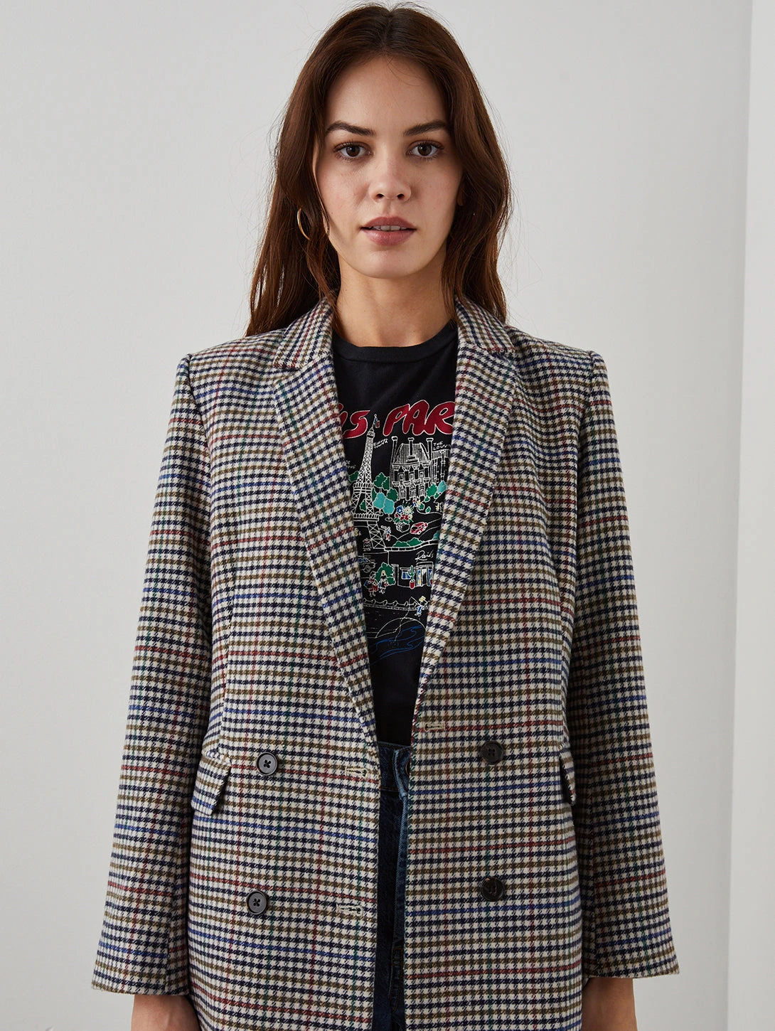 RAILS Jac Blazer - Cardinal Pine Multi