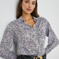 RAILS Josephine Shirt - Blue Reptile