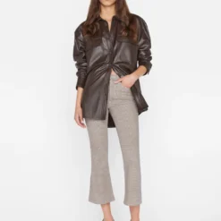 FRAME Le Crop Flare Pant - Camel Multi