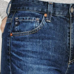 AG Jeans Saige High Rise Straight Jean - Gondola -Deals Moda Zoom Store LED1A99GOLA 3