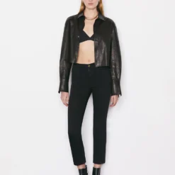 FRAME Le High Straight Jean - Film Noir