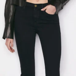FRAME Le High Straight Jean - Film Noir -Deals Moda Zoom Store LHST403 FILM NOIR FRSU22EC WOMENS DAY 06 0013HR