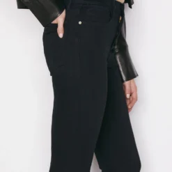 FRAME Le High Straight Jean - Film Noir -Deals Moda Zoom Store LHST403 FILM NOIR FRSU22EC WOMENS DAY 06 0020HR