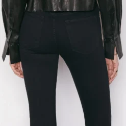 FRAME Le High Straight Jean - Film Noir -Deals Moda Zoom Store LHST403 FILM NOIR FRSU22EC WOMENS DAY 06 0035HR