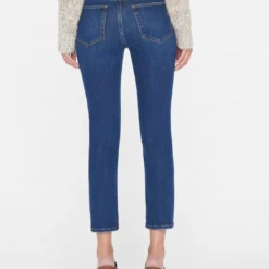 FRAME Le High Straight Jean - Majesty -Deals Moda Zoom Store LHST865 MAJESTY 0848