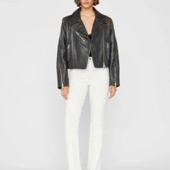 FRAME Le Super High Straight Jean - Au Natural