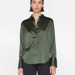 FRAME The Standard Shirt - Surplus -Deals Moda Zoom Store LWSH2434 SURPLUS 1578 TOP