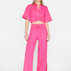 FRAME Drawstring Lounge Pant - Flamingo