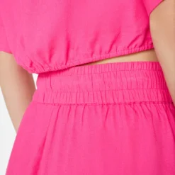 FRAME Drawstring Lounge Pant - Flamingo -Deals Moda Zoom Store LWWB0868 FLAMINGO FRSU23EC WOMENS DAY 03 0906HR