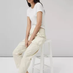 Rag & Bone Leyton Workwear Pant - Ivory -Deals Moda Zoom Store Leyton Workwear Cotton Pant 103 6