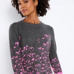 Love Spiral Crew Sweater - Shale 7 Love Spiral Crew Sweater - Shale -Deals Moda Zoom Store Love Spiral F235 700 Shale 3416 edited