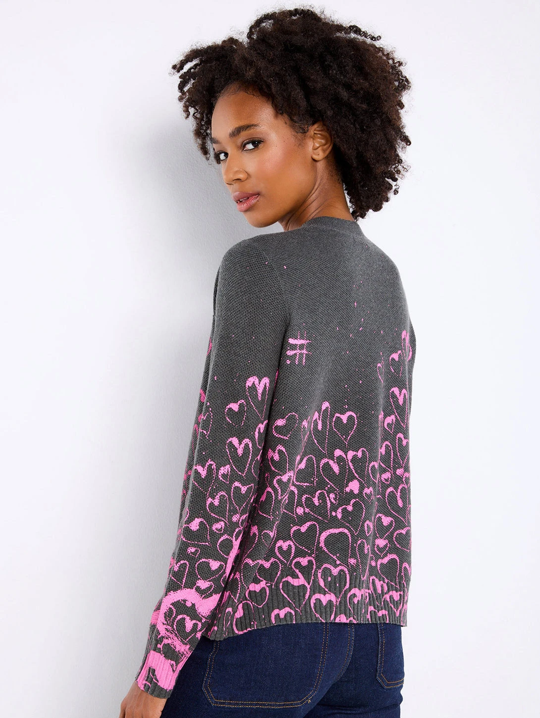 Love Spiral Crew Sweater - Shale 3 Love Spiral Crew Sweater - Shale - Image 3